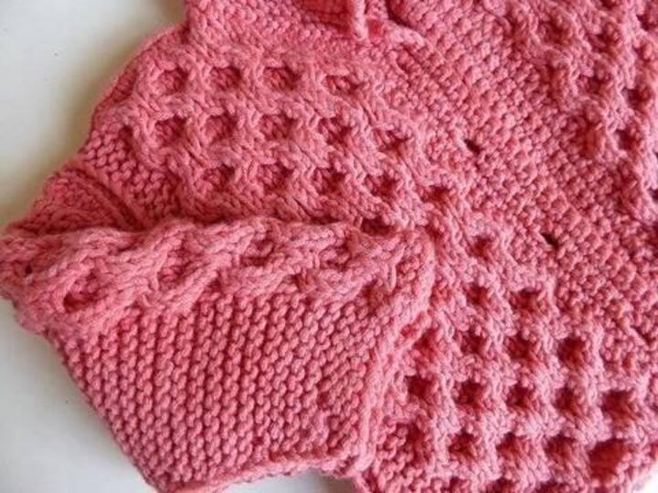 Strickanleitung * Kinderjacke mit Kapuze in 5 Größen