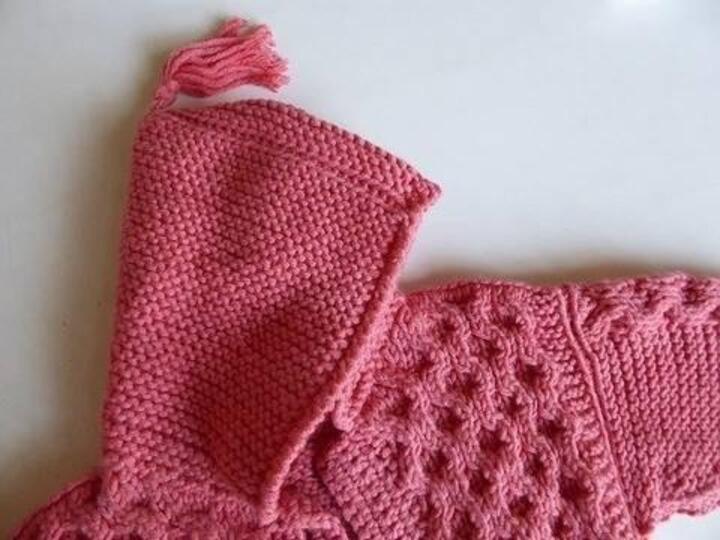 Strickanleitung * Kinderjacke mit Kapuze in 5 Größen