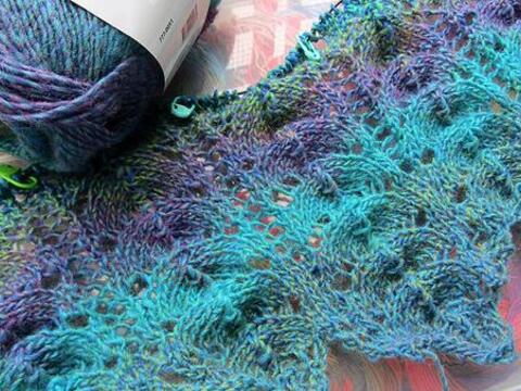 Strickanleitung * Dreieckstuch "Parachute"