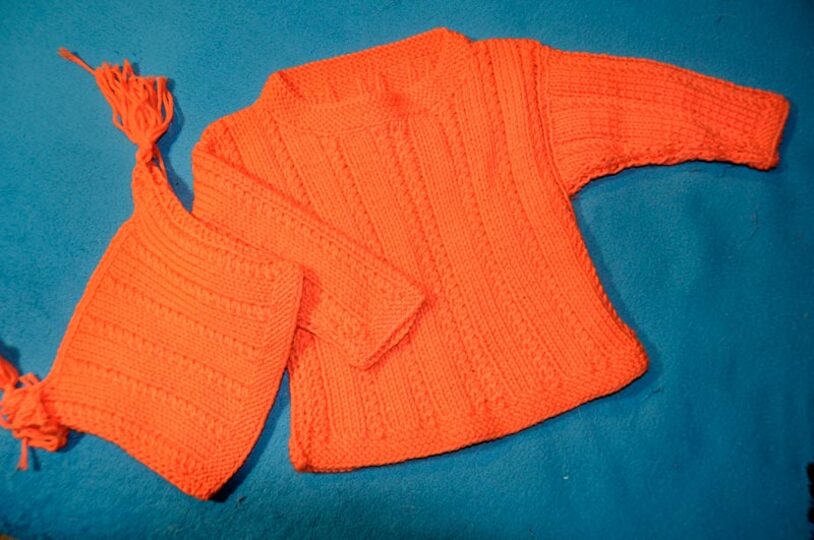 Strickanleitung * Kinderpulli & Mütze