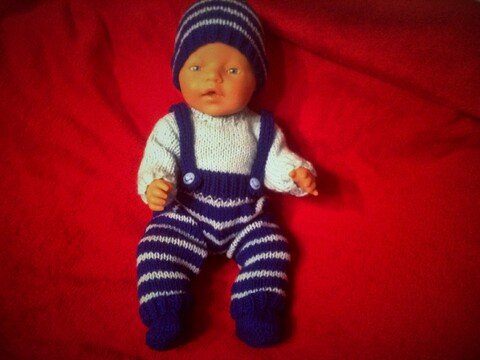 Strickanleitung Puppenoutfit Paul Gr. 42/45