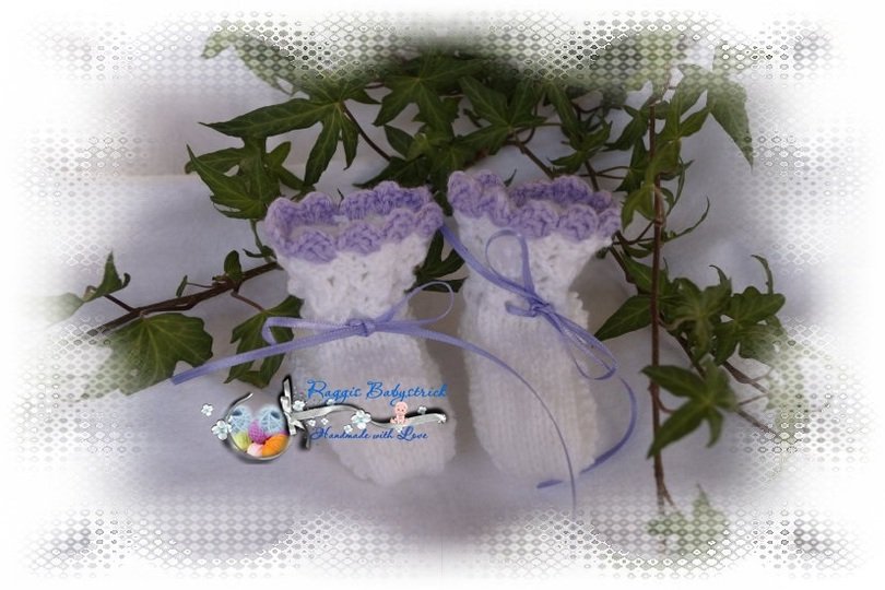 Strickanleitung f&uuml;r Baby's u. Reborns Modell Laura Gr. 50-56