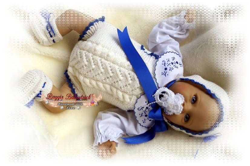 Strickanleitung für Baby's u. Reborns Modell Josie Gr. 50-56 - Bild 6