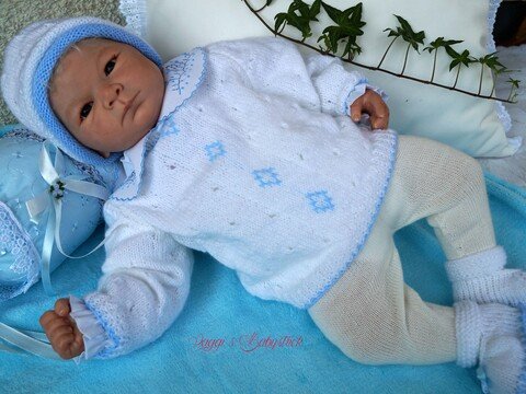 Strickanleitung für Baby's u. Reborns Modell Nico Gr. 50-56