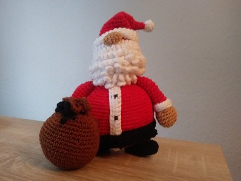 Häkelanleitung Weihnachtsmann