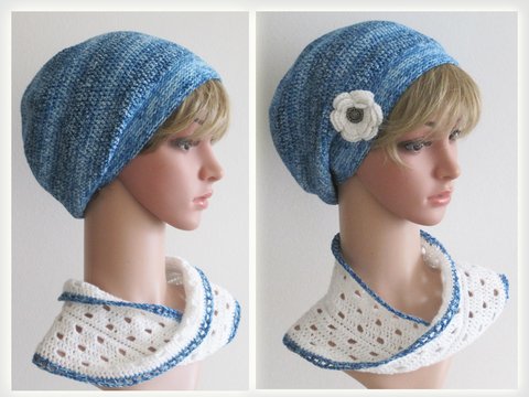 Häkelmütze + Möbiusschal im Set – Häkelanleitung (S, M, L)