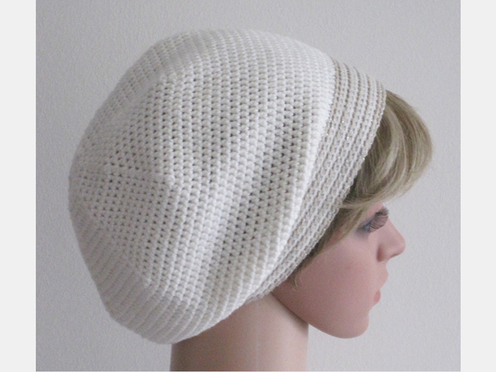 Häkelanleitung: Mädchen Damen Mütze mit Häkelblume + Möbiusschal (S, M, L)