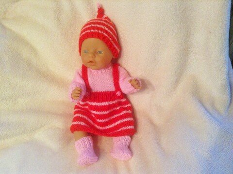 Strickanleitung Puppenoutfit Paula  Gr. 42/45