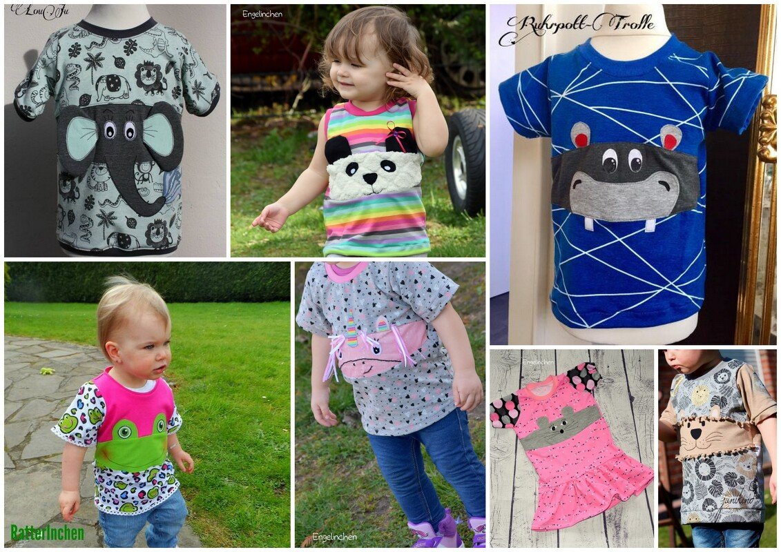 E-Book Schnittmuster Sommershirt Emmi und Freunde 50 - 128