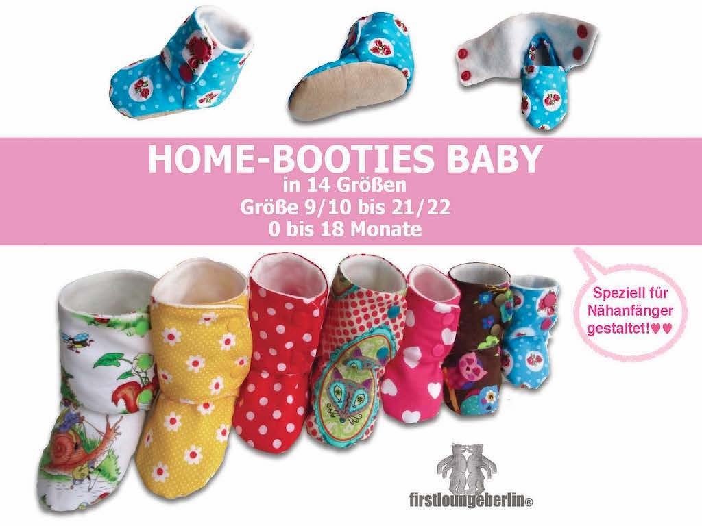 Home-Booties BABY Hausschuhe 0 bis 18 Monate Schuhe Babyschuhe Babybooties
