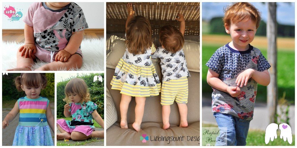 Kombi-E-Book Schnittmuster King &amp; Queen for a day Geburtstag Kleid &amp; Shirt &amp; Plotterdateien 74-164