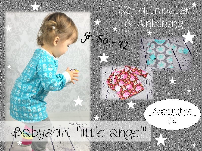 E-Book Schnittmuster Babyshirt little angel 50-92