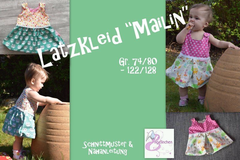 E-Book Schnittmuster Latzkleid Mailin 74 - 128