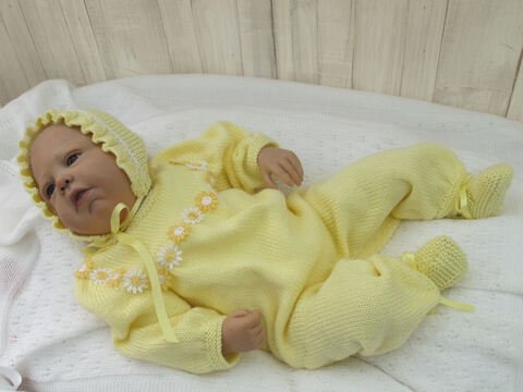 Strickanleitung Babyset, Jacky 3-teilig, Gr. 50/54