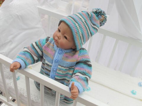 Strickanleitung Babyset Till Gr. 56 3-teilig