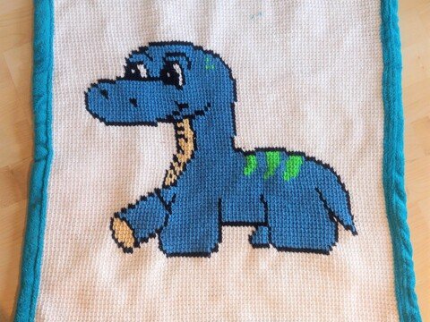 Decke für Neugeborene (Dino)