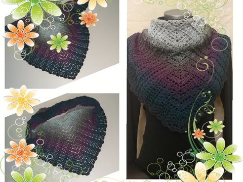 Häkelanleitung Dreieckstuch "Liliana"