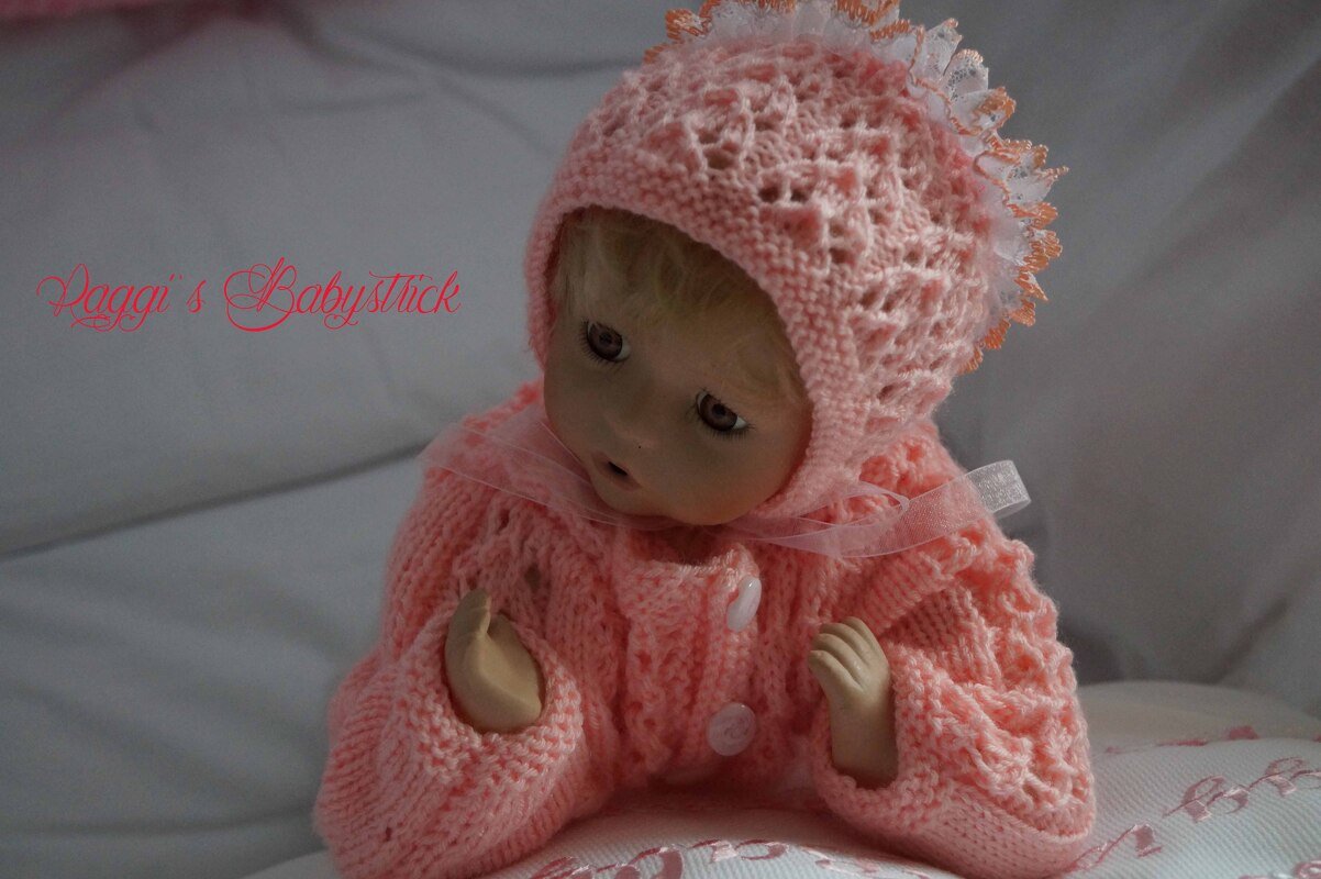 Strickanleitung f&uuml;r Baby's u. Reborns Modell P&uuml;ppi Gr. 37