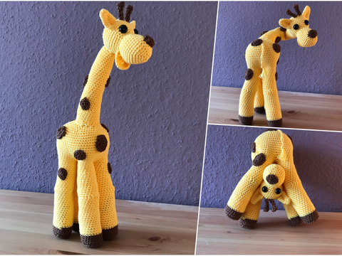 Häkelanleitung für Giraffe Gisela