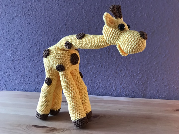 Häkelanleitung für Giraffe Gisela