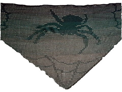 Motivtuch Spinne Häkelanleitung