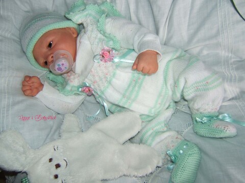 Strickanleitung für Baby's u. Reborns Modell Bella Gr. 50-56