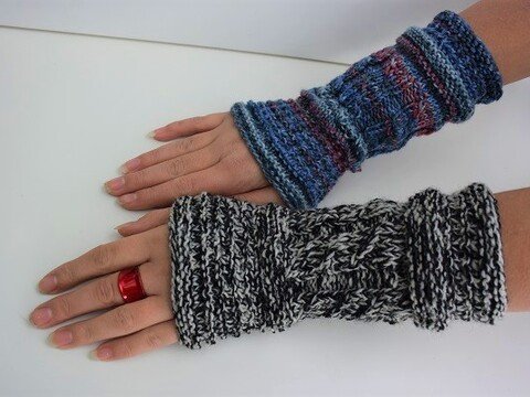 Pulswärmer, Armstulpen, gestrickt