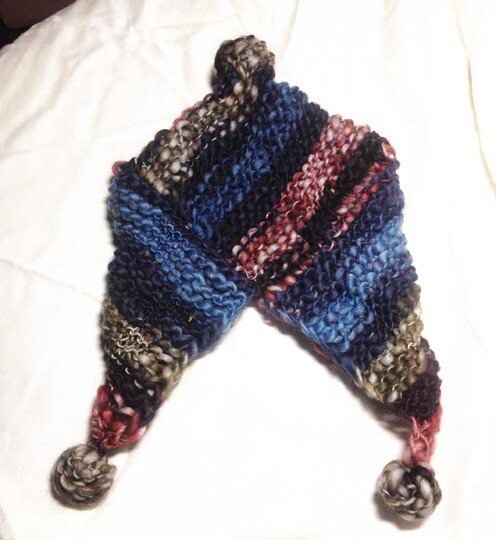 Gestrickte Mütze im Farbverlauf einfach & schnell gestrickt