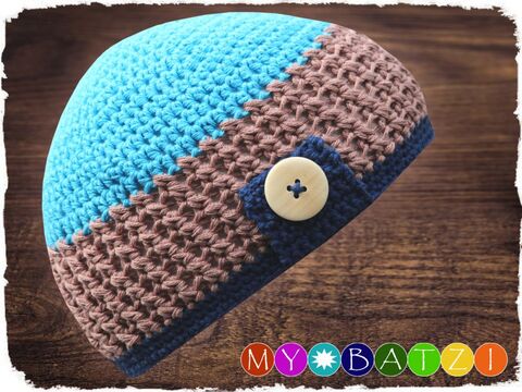 Häkelanleitung - Babymütze BERGEN - KU 35 - 49 cm