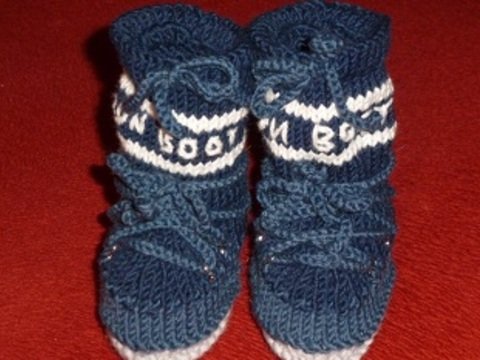 Moon Boot für Babys, gestrickt
