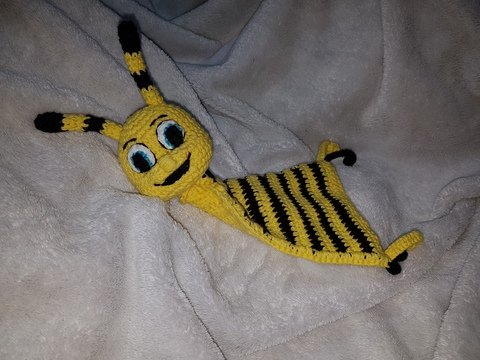 Kuscheltuch-Biene Sumsi / Häkelanleitung