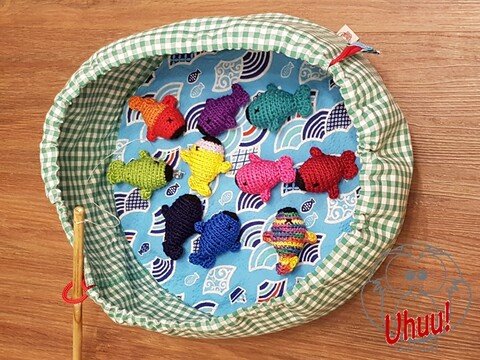 Fischer-Spiel, Häkel- und Nähanleitung