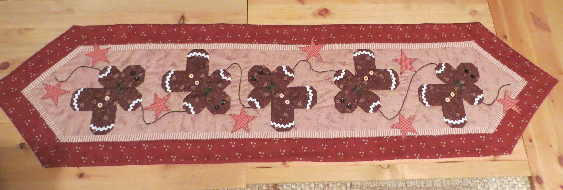 Patchwork Tischläufer "Gingerbread"
