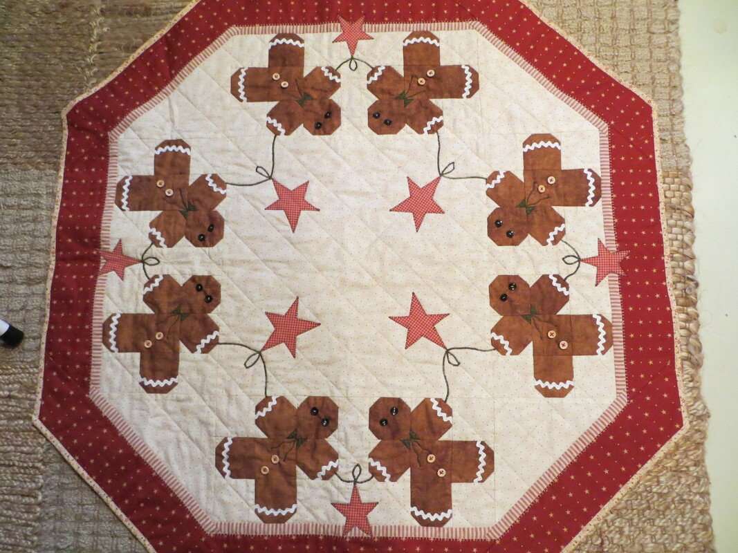 8-Eck Tischdecke "Gingerbread" ca.93 x 83 cm