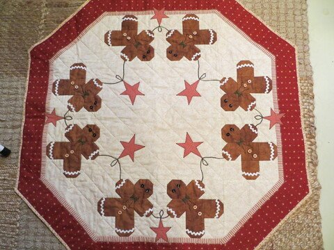 8-Eck Tischdecke "Gingerbread" ca.93 x 83 cm