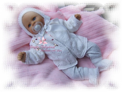 Strickanleitung für Baby's u. Reborns Modell Bibi Gr. 50-56 3-teilig