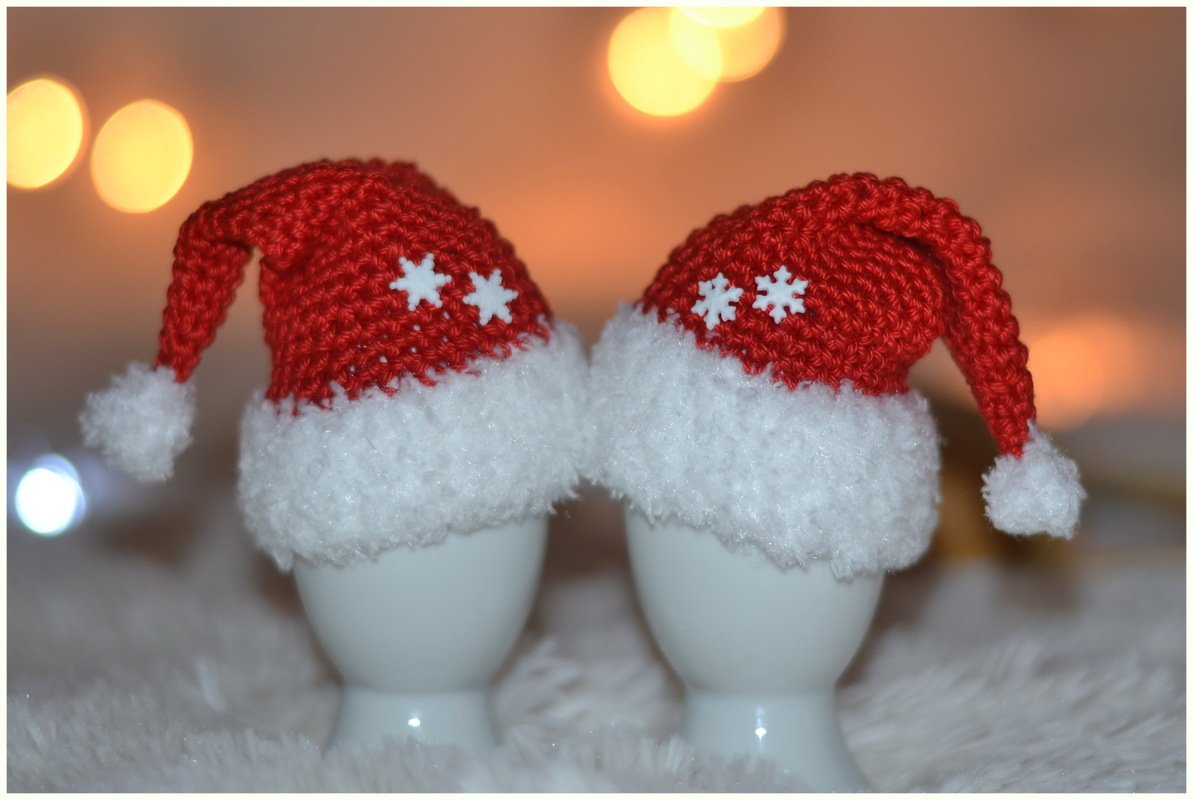 - NIKOLAUS - Eierwärmer/ Adventskalender, Minizipfelmützen, tolle Dekoidee zur Weihnachtszeit - Bild 3