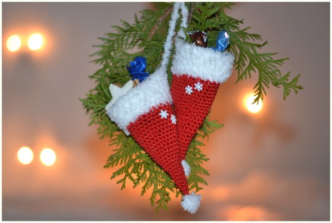 - NIKOLAUS - Eierwärmer/ Adventskalender, Minizipfelmützen, tolle Dekoidee zur Weihnachtszeit