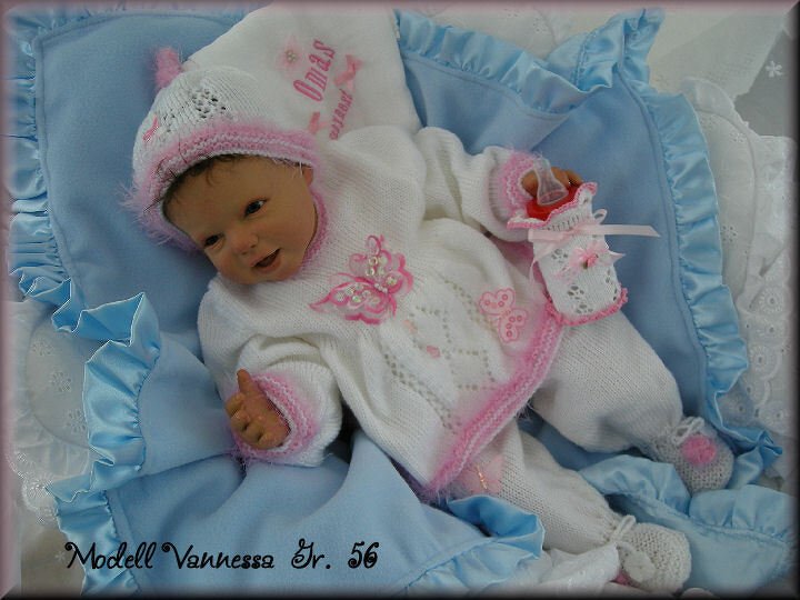 Strickanleitung Babyset Vanessa Gr. 56 für Babys 3-teilig - Bild 10