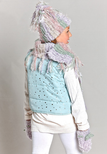 Set Silja: Schal, Mütze und Fäustlinge