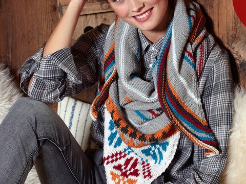 Gestricktes Dreieckstuch Gerrit