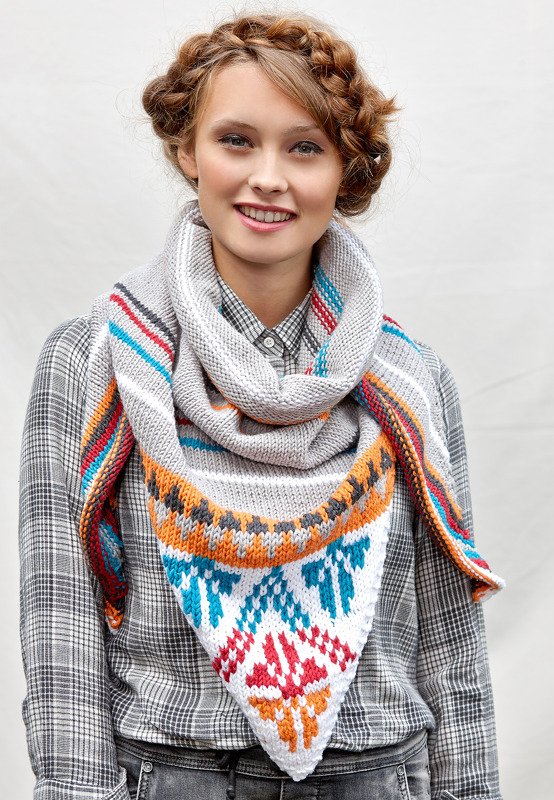 Gestricktes Dreieckstuch Gerrit - Bild 2