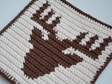 E-Book Häkelanleitung Hirsch Topflappen inkl. Häkel-Grundkurs