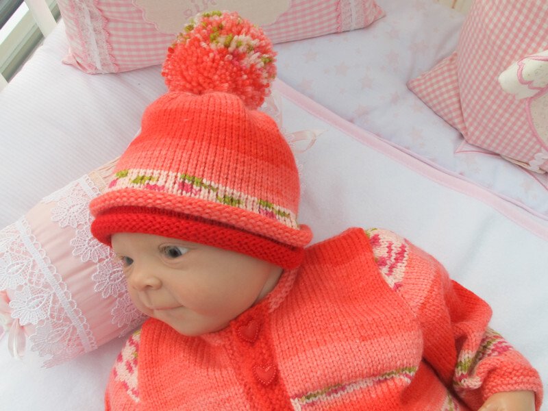 Strickanleitung Mika Babyset für Baby und Reborn Gr. 50/54 - Bild 7