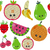 freche Früchtchen Obst gefüllt Stickdatei