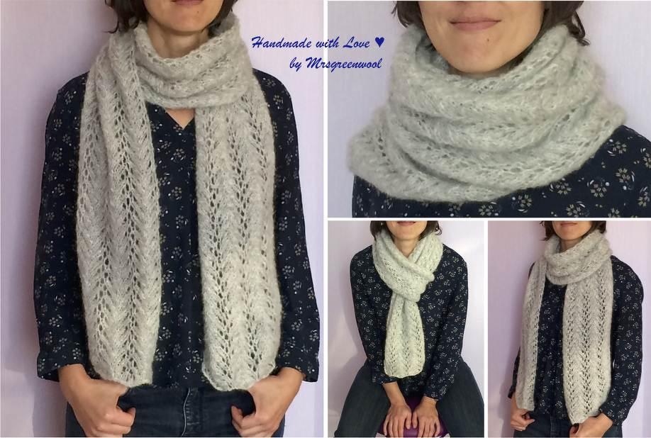 Strickanleitung für Schal "Eiskristall"