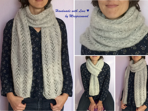 Strickanleitung für Schal "Eiskristall"