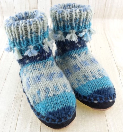 Strickanleitung Hüttenschuhe "Kiki"