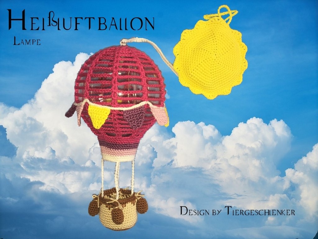 Häkelanleitung Heißluftballon-Lampe