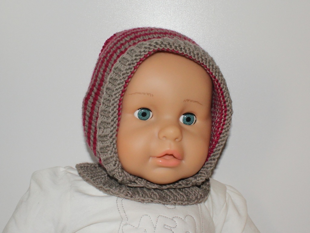 Strickanleitung Schalmütze / Schlupfmütze unisex, ca. 6 - 18 Monate